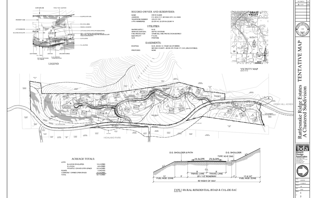 Rattlesnake-Tentative Map - Bisnett Design Associates